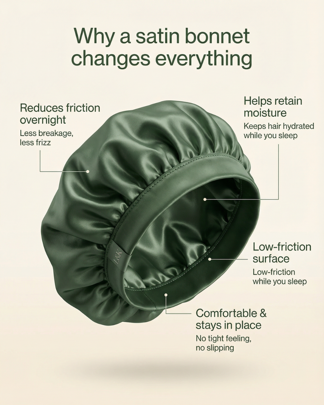 Liora & Koa Premium Silk Bonnet™